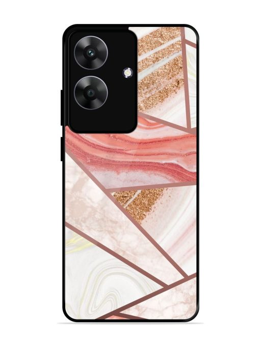 Rosy Mosaic Glossy Soft Edge Case for Realme C61