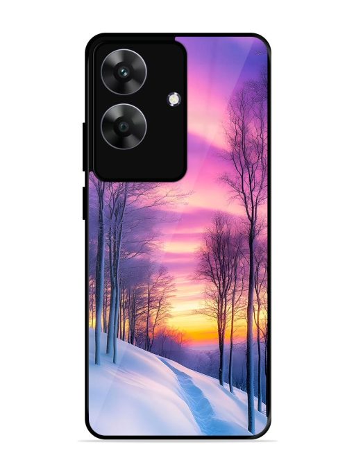 Winter'S Purple Haze Glossy Soft Edge Case for Realme C61