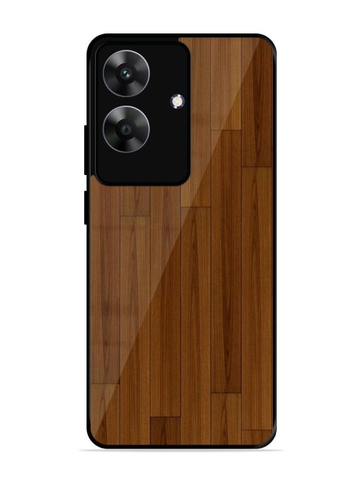 Warm Woodgrain Glossy Soft Edge Case for Realme C61