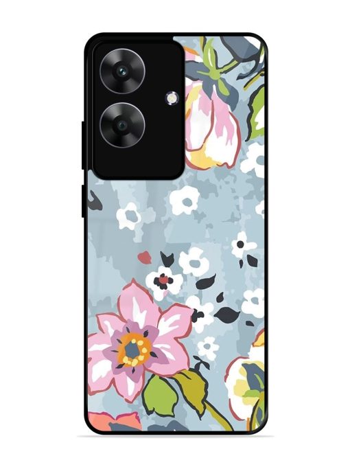 Floral Fantasy Glossy Soft Edge Case for Realme C61