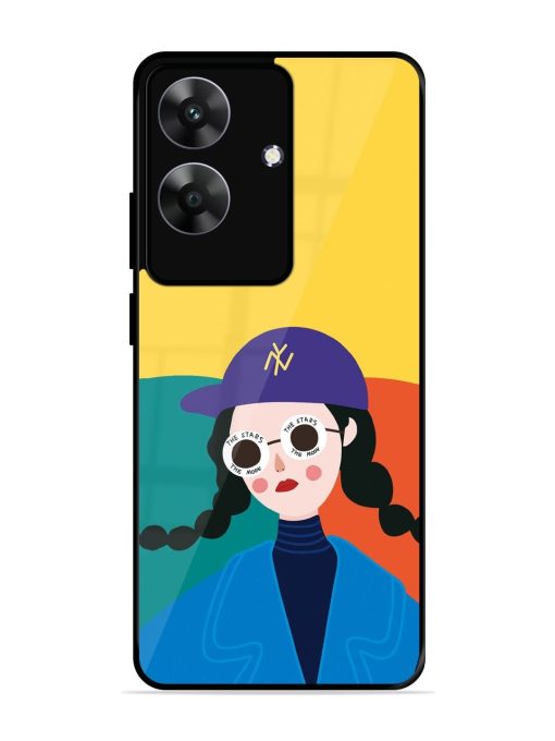 Starry-Eyed Girl Glossy Soft Edge Case for Realme C61