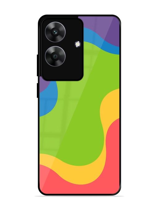 Wavy Rainbow Wonderland Glossy Soft Edge Case for Realme C61