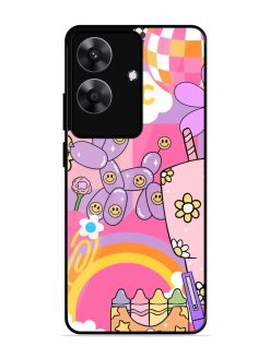 Whimsical Y2K Chaos Glossy Soft Edge Case for Realme C61