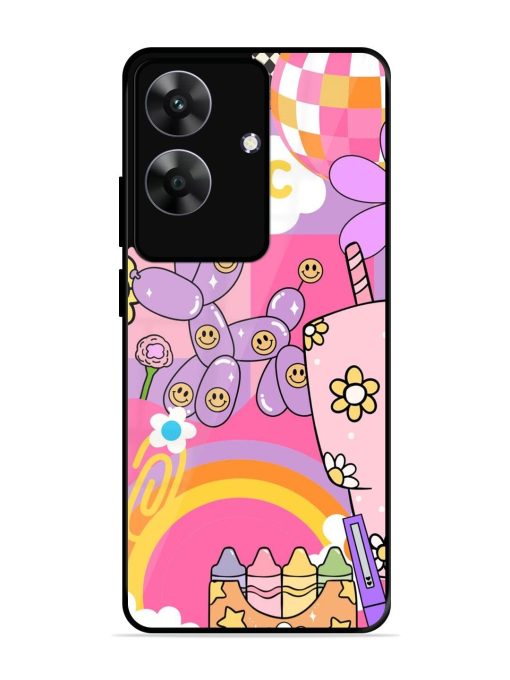 Whimsical Y2K Chaos Glossy Soft Edge Case for Realme C61