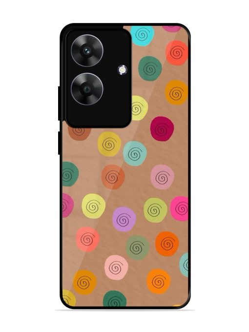Swirly Dots On Kraft Glossy Soft Edge Case for Realme C61