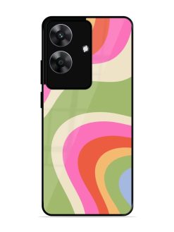 Wavy Rainbow Wonderland Glossy Soft Edge Case for Realme C61
