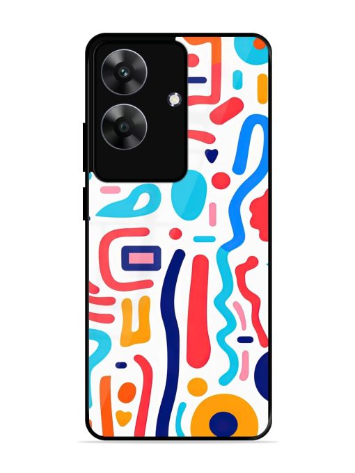 Whimsical Doodle Chaos Glossy Soft Edge Case for Realme C61