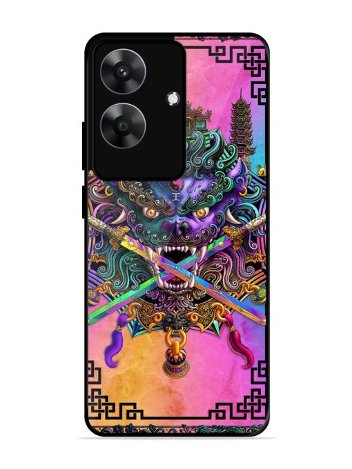 Psychedelic Fu Dog Tapestry Glossy Soft Edge Case for Realme C61