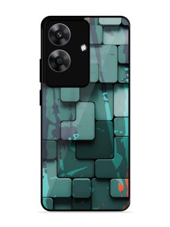 Abstract Geometric Mosaic Glossy Soft Edge Case for Realme C61