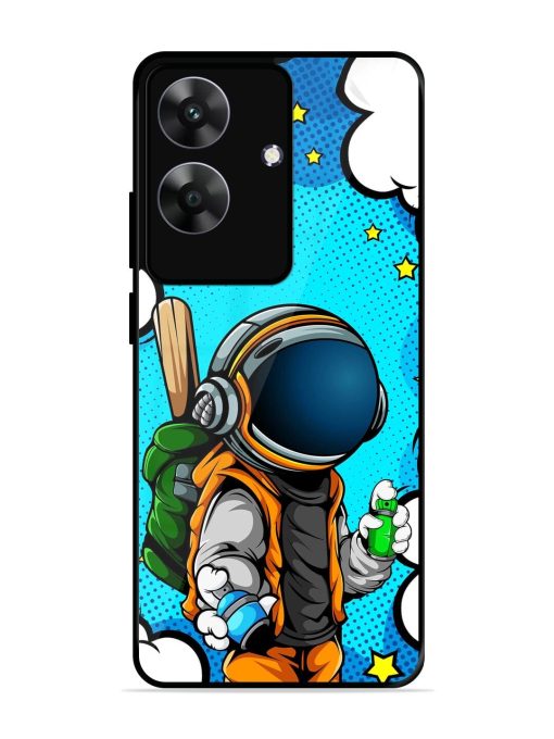 Space Graffiti Artist Glossy Soft Edge Case for Realme C61