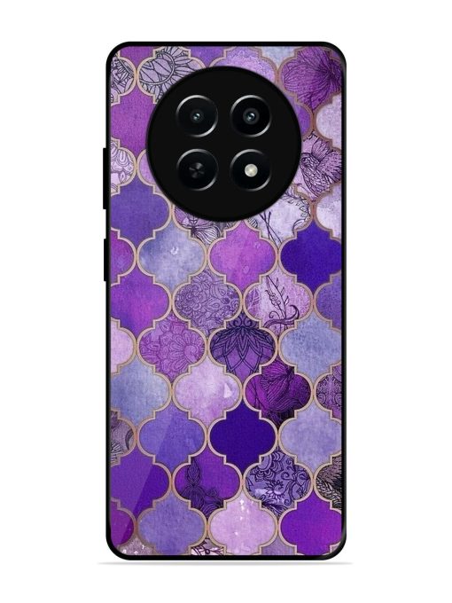Purple Mosaic Magic Glossy Soft Edge Case for Realme Narzo N65 (5G)