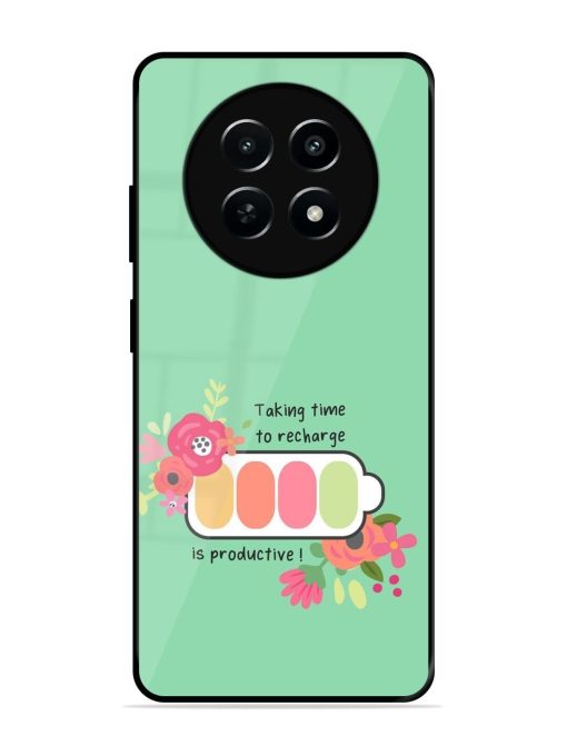 Recharge And Bloom Glossy Soft Edge Case for Realme Narzo N65 (5G)