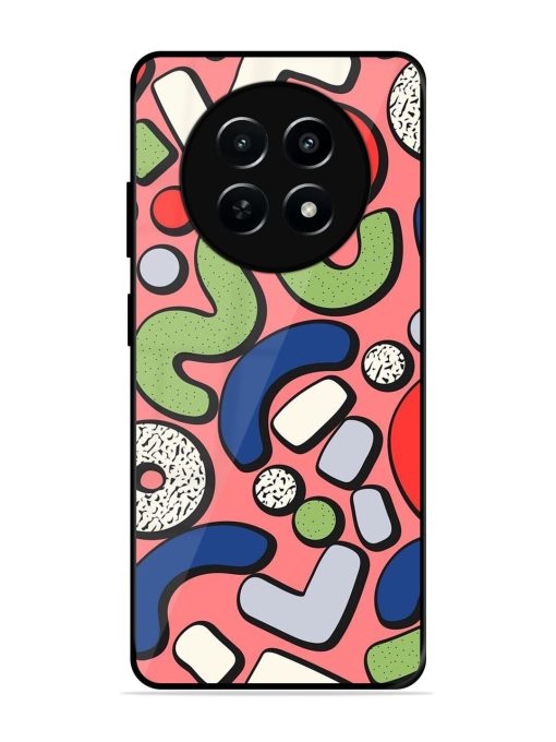 Groovy Geometric Shapes Glossy Soft Edge Case for Realme Narzo N65 (5G)