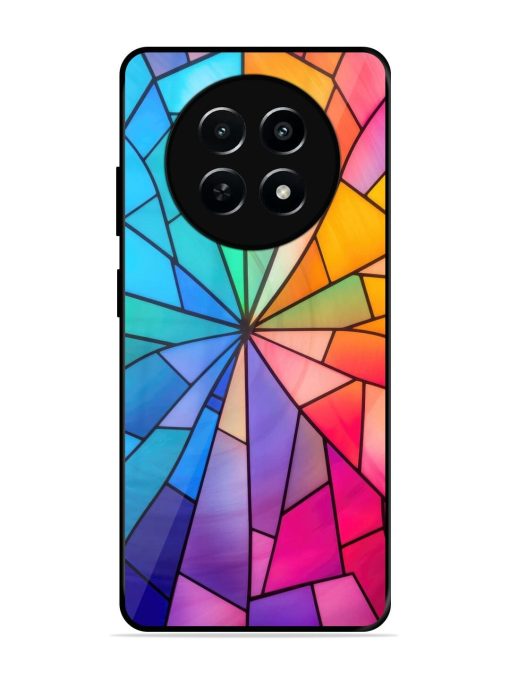 Stained Glass Kaleidoscope Of Colors Glossy Soft Edge Case for Realme Narzo N65 (5G)