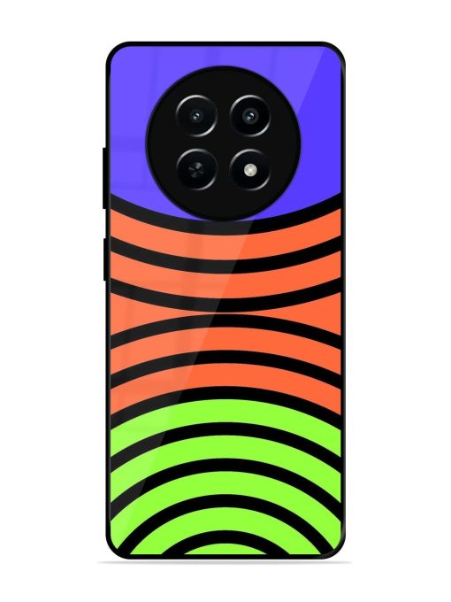 Psychedelic Stripe Symphony Glossy Soft Edge Case for Realme Narzo N65 (5G)