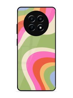 Wavy Rainbow Wonderland Glossy Soft Edge Case for Realme Narzo N65 (5G)
