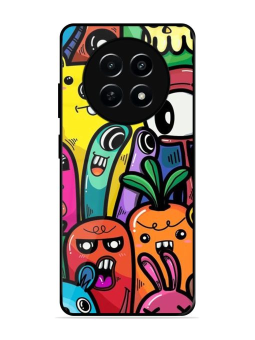 Whimsical Doodle Chaos Glossy Soft Edge Case for Realme Narzo N65 (5G)