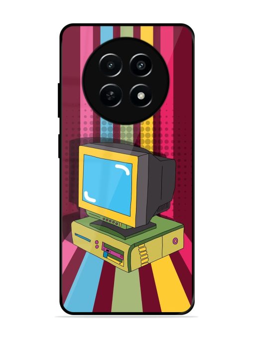 Retro Tech Vibes Glossy Soft Edge Case for Realme Narzo N65 (5G)