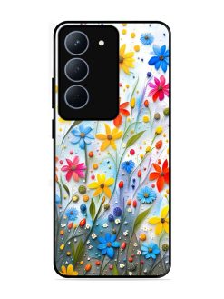 Vibrant Floral Glossy Soft Edge Case for Realme P3X (5G)