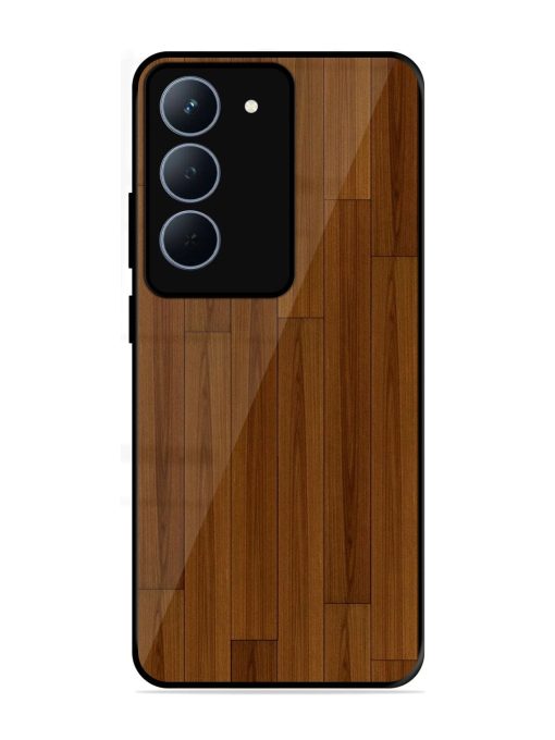 Warm Woodgrain Glossy Soft Edge Case for Realme P3X (5G)