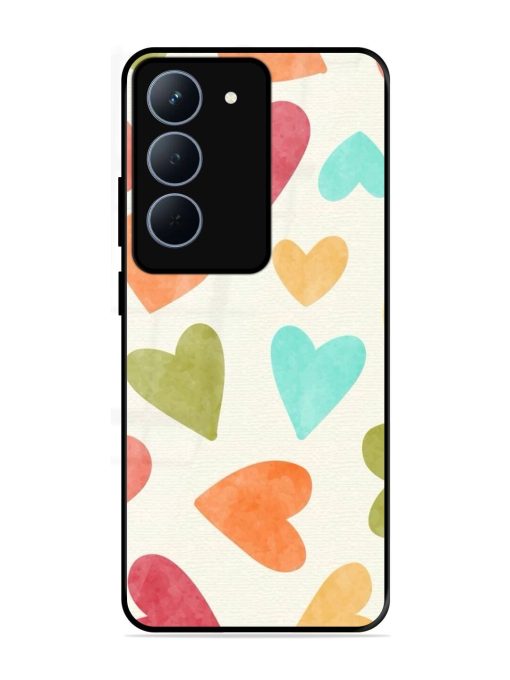 Watercolor Hearts Glossy Soft Edge Case for Realme P3X (5G)