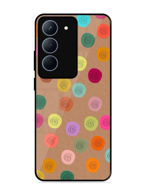 Swirly Dots On Kraft Glossy Soft Edge Case for Realme P3X (5G)