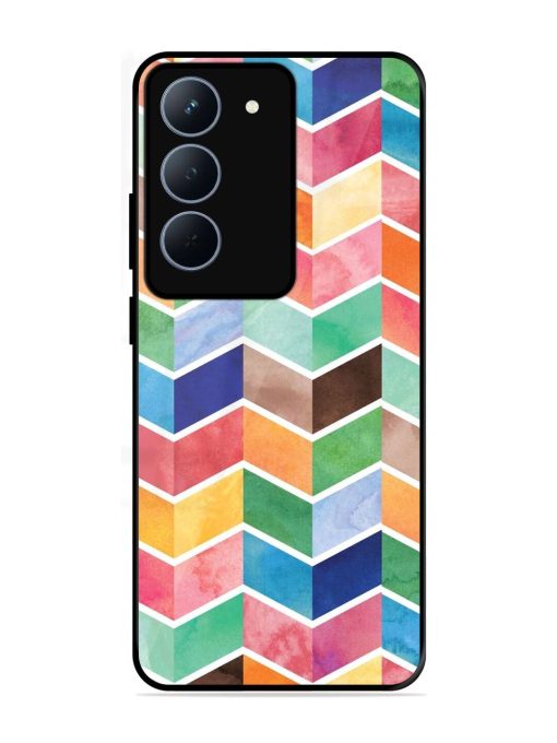 Watercolor Chevron Whimsy Glossy Soft Edge Case for Realme P3X (5G)