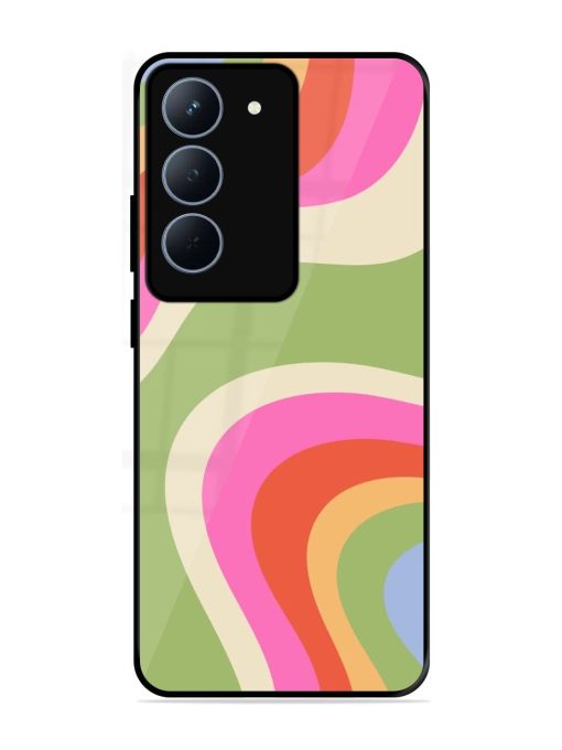 Wavy Rainbow Wonderland Glossy Soft Edge Case for Realme P3X (5G)