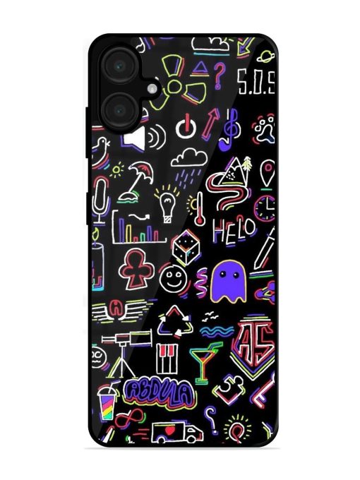 Neon Doodle Glossy Soft Edge Case for Samsung Galaxy A06