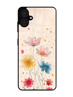 Delicate Bloom Glossy Soft Edge Case for Samsung Galaxy A06