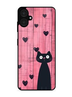 Feline Valentine'S Day Glossy Soft Edge Case for Samsung Galaxy A06