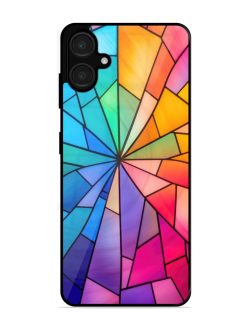 Stained Glass Kaleidoscope Of Colors Glossy Soft Edge Case for Samsung Galaxy A06