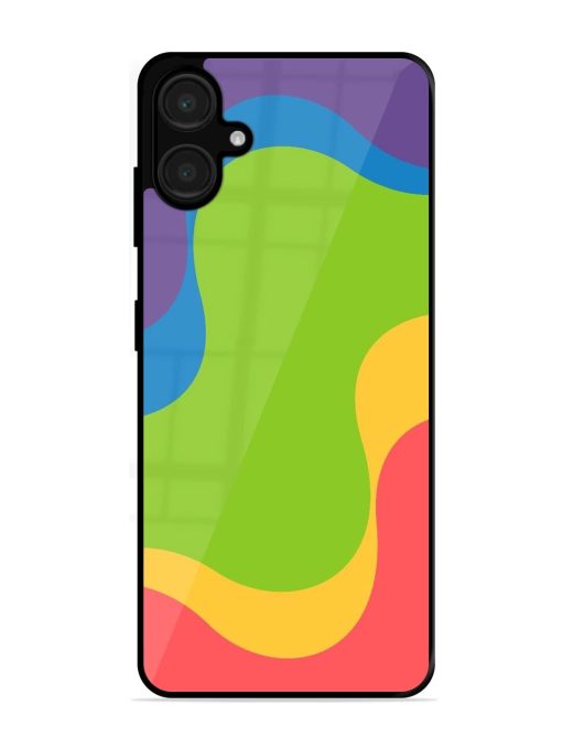 Wavy Rainbow Wonderland Glossy Soft Edge Case for Samsung Galaxy A06
