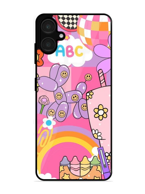 Whimsical Y2K Chaos Glossy Soft Edge Case for Samsung Galaxy A06