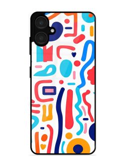Whimsical Doodle Chaos Glossy Soft Edge Case for Samsung Galaxy A06