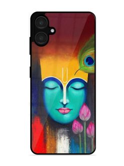 Divine Tranquility: The Face Of Krishna Glossy Soft Edge Case for Samsung Galaxy A06
