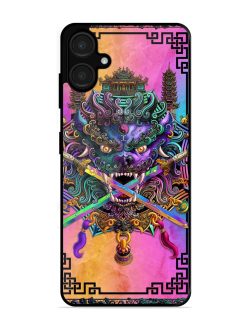 Psychedelic Fu Dog Tapestry Glossy Soft Edge Case for Samsung Galaxy A06