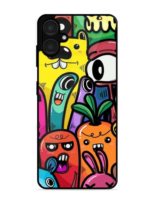 Whimsical Doodle Chaos Glossy Soft Edge Case for Samsung Galaxy A06