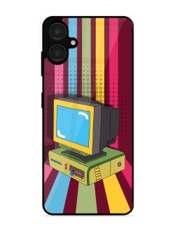 Retro Tech Vibes Glossy Soft Edge Case for Samsung Galaxy A06