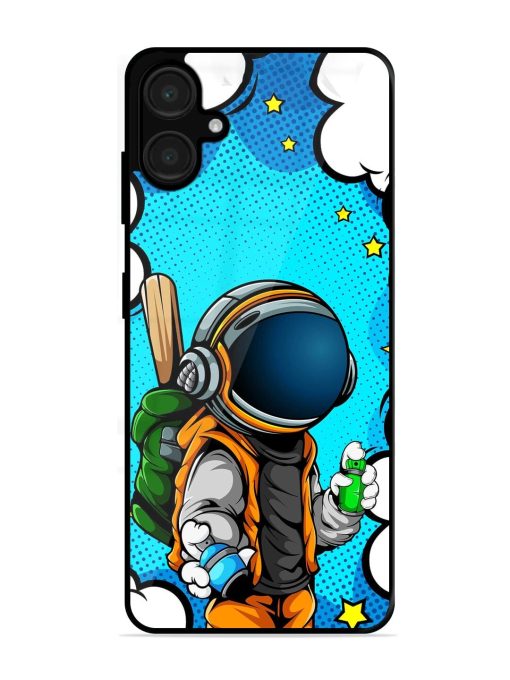 Space Graffiti Artist Glossy Soft Edge Case for Samsung Galaxy A06