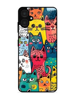 Feline Frenzy Glossy Soft Edge Case for Samsung Galaxy A06