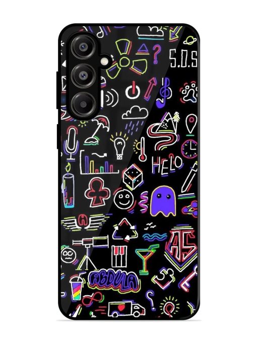 Neon Doodle Glossy Soft Edge Case for Samsung Galaxy A16 (5G)