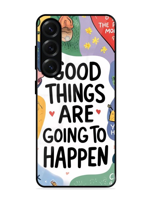Uplifting Scribbles Glossy Soft Edge Case for Samsung Galaxy S25 (5G)
