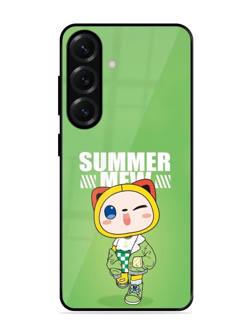 Purrfect Summer Glossy Soft Edge Case for Samsung Galaxy S25 (5G)