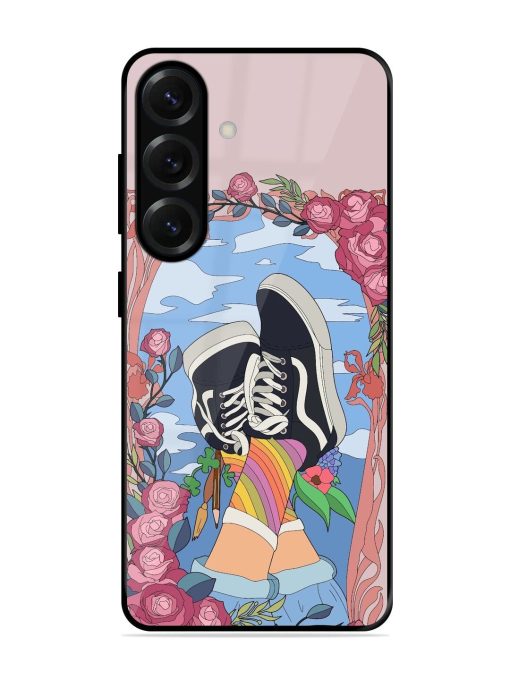 Floral Fantasy Glossy Soft Edge Case for Samsung Galaxy S25 (5G)