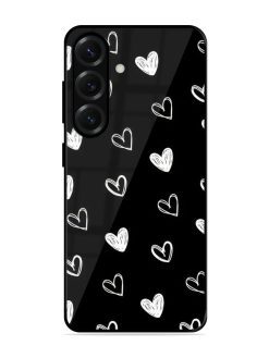 Scattered Hearts Glossy Soft Edge Case for Samsung Galaxy S25 (5G)