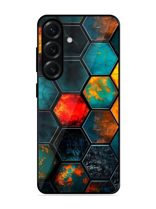 Hexagon Hive Glossy Soft Edge Case for Samsung Galaxy S25 (5G)