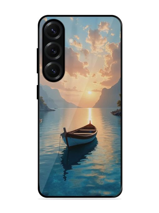 Serene Sunset Glossy Soft Edge Case for Samsung Galaxy S25 (5G)