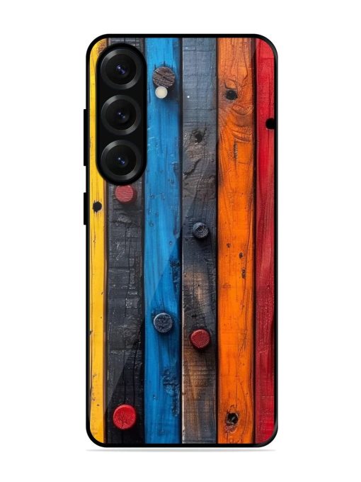 Rainbow Plank Glossy Soft Edge Case for Samsung Galaxy S25 (5G)