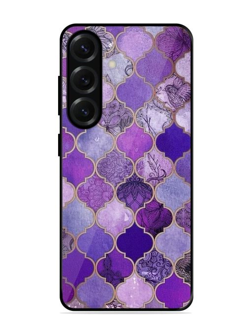 Purple Mosaic Magic Glossy Soft Edge Case for Samsung Galaxy S25 (5G)